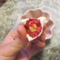 Frysta yoghurthallon med jordnötssmör