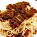 spaghetti och köttfärssås med tomat, purjo och[...]