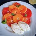 Citrussallad med limekräm till nyårsfesten