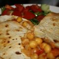 Kikärtsfyllda quesadillas