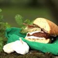 Texasburgare med grönmögelost