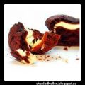 Choklad- och cheesecakemuffins