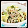 Tortelloni med avokado och räkor