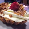 Havreformar med lemon curdgrädde och daimkross