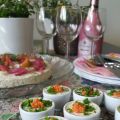 Gräslökspannacotta som start på midsommarfesten