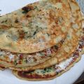 Spenatpannkakor med fetaost/chevre och cream[...]
