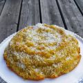 Solkaka med citron och hasselnötter