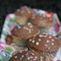 Kokosmuffins med chokladglasyr