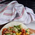 Tacogratäng med grillad kyckling och ananas
