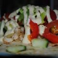 Citron- och vitlökskryddad kyckling i wraps