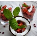 Melon- och granatäppelsallad med färsk kokos[...]