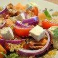 Sallad m Ingefärskyckling, Quinoa och limedipp
