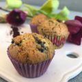 Sockerfria miniblåbärsmuffins