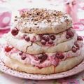 Marängtårta med hallonmousse