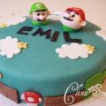 Mario och Luigi-tårta
