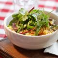 Pasta med skinka och chutney