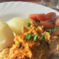 Torsk i ugn under crème fraiche, chilisås och[...]