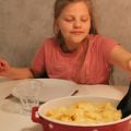 Snabb pastagratäng med skinka