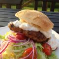 Hamburgare med äppletzatziki