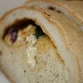 Vetelimpa med brie, tomat och basilika