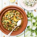 Lammtagine med citron, mandel och persilja