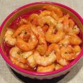 Heta räkor med vitlök och chili