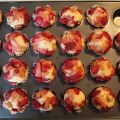Rabarber- och jordgubbsmuffins