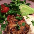 Thaiburgare med sweetchili-dressing