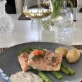 Ugnsbakad rödingfilé med så god romsås