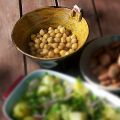 Nykokta kikärter som tillbehör