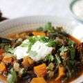 Pumpachili med gojibär och grönkål