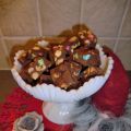 Rocky road fudge med kondenserad mjölk