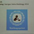 Matbloggspriset och Matbloggsevent