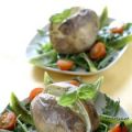 Bakad potatis med pesto och honungssås