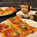Pizza med scampi