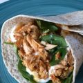 Pulled salmon wraps