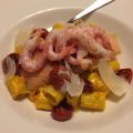 Krämig saffranspasta med ugnsbakad citronlax
