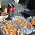 Marinerade currydoftande räkor