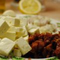 Kyckling med fetaost och soltorkade tomater