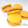 Macarons med wienernougatfyllning