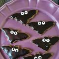 Fladdermus chokladkakor till Halloween