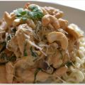 Pastasås med kyckling och soltorkade tomater
