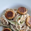 Glutenfri Spagetthi med basilikapuckar