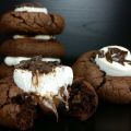 DARK CHOCOLATE MARSHMALLOW BROWNIE COOKIES