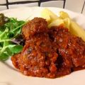 Pasta med italienska köttbullar