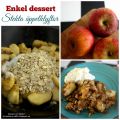 Enkel dessert med äpple