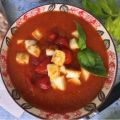 Tomatsoppa med halloumi