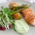 Senapsrimmad lax med sparris och mynta- &[...]