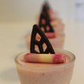 Jordgubbs pannacotta/ Rabarbermousse