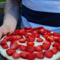 Cheesecake med jordgubbar